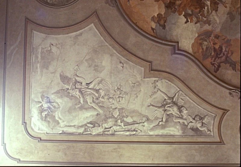 G.D. (1783), Angeli e putti con insegne papali